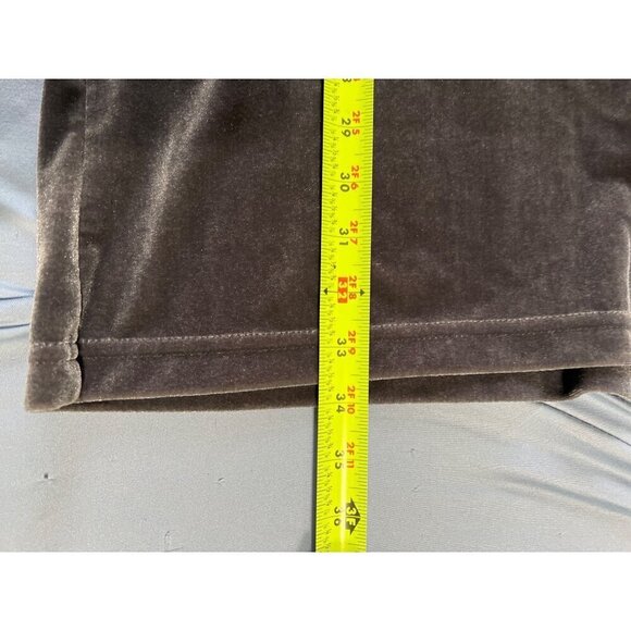 J. Jill Petite Velvet Tunic Dress S Gray Polyester Spandex Made In USA - Picture 3 of 8